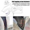 20/40/60Pcs with Screw Tapping Fastener Clip U-Type Nut/Screw Washers Durable Car Metal Screws