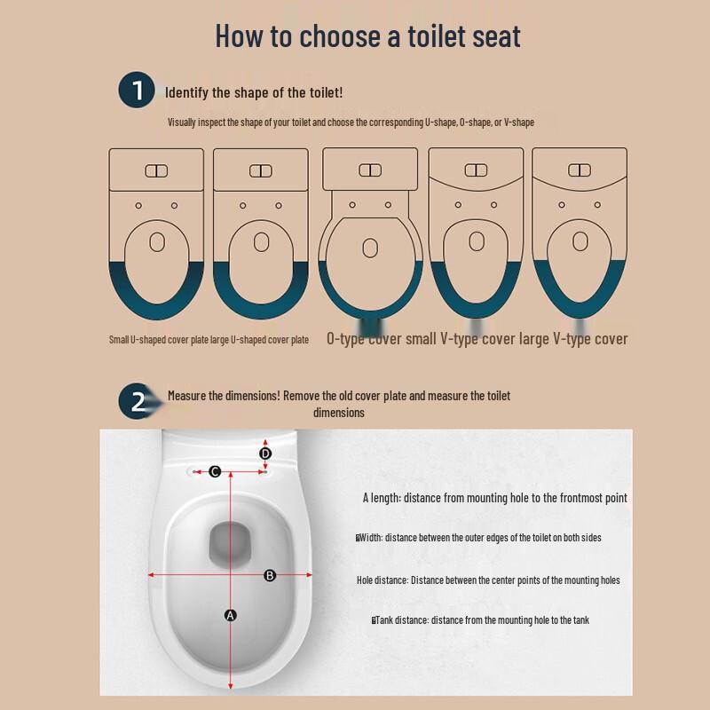 GLBO Universal Thickened Toilet Seat Cover