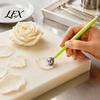 Clay Shaping Tool Kit 4Pcs Polymer Set, Sculpting Stick with Stainless Steel Ball, 4 Size DIY Fondant Pottery Modeling Tools Supplies
