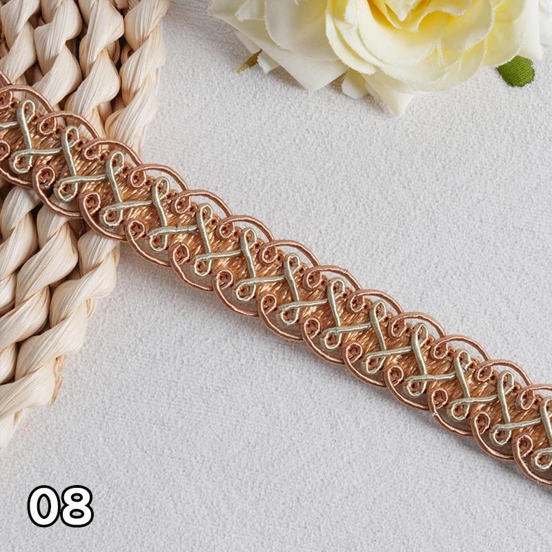 12 м*1,7 см/лот Кружевная тесьма для штор Лента Сороконожка Плетеное кружево Бахрома для диванной подушки DIY Рукоделие Швейные аксессуары Свадебное украшение