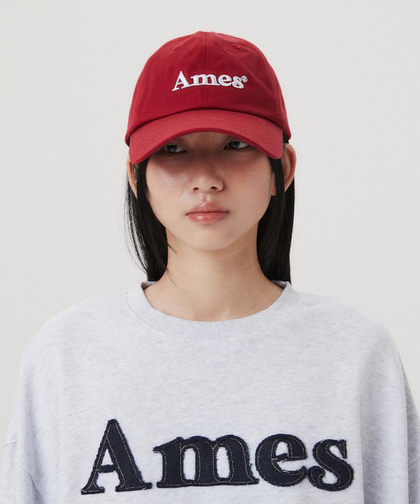 Кепка с базовым логотипом AMES-WORLDWIDE, бордовая