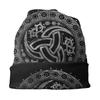 Bonnet Hats Viking Unisex WoUnisex's Odin's Horn Silver Metallic Thin Cap Street Skullies Beanies Caps