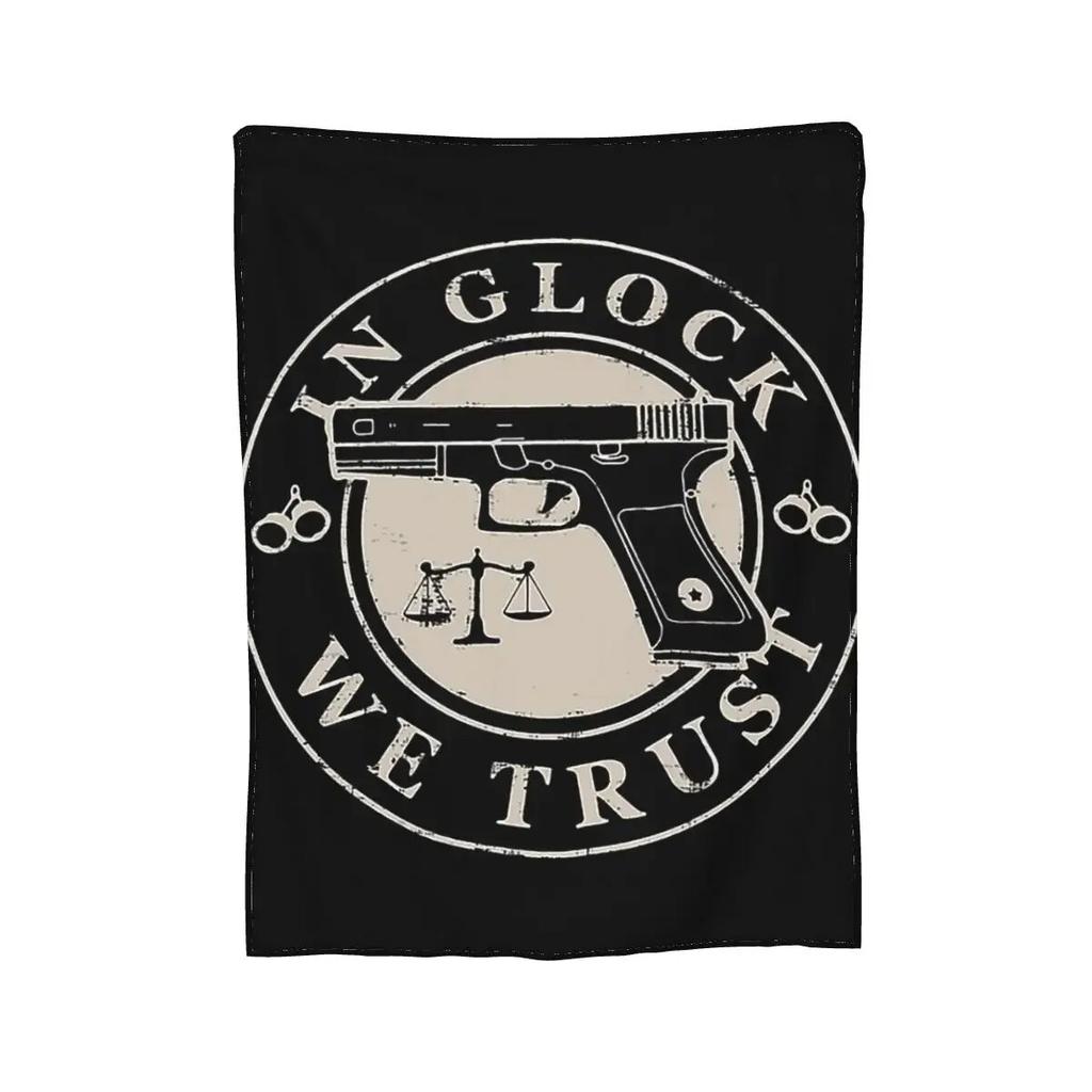 Одеяло In Glock We Trust, мягкое теплое фланелевое одеяло, плюшевое одеяло для кровати, гостиной, пикника, путешествия, домашнего дивана