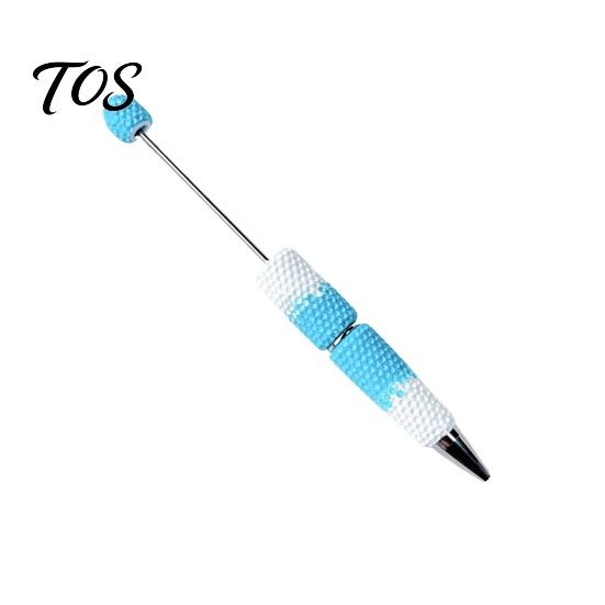 Beadable Ballpoint Pens DIY Pen, Colorful Fancy Beaded Crafting Gift for Students, Party Favors, Creative Office Supplies Customizable Beads