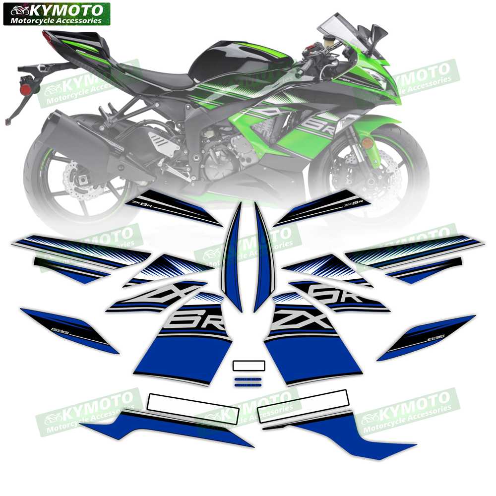 Для ZX-6R ZX6R 636 2013 2014 2015 2016 2017 2018 аксессуары для мотоцикла обтекатель светоотражающие наклейки полный комплект для автомобиля декорация