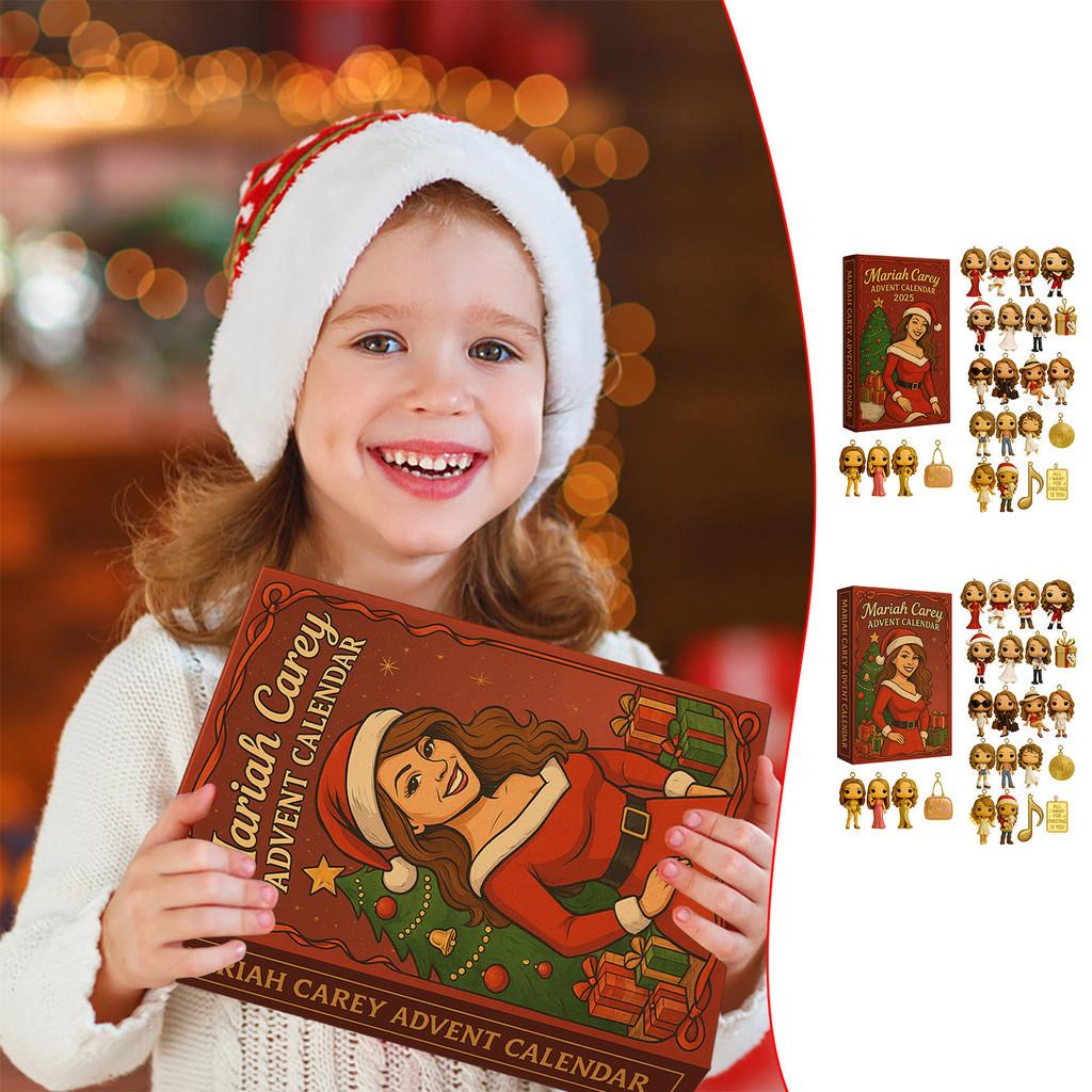 Mariah Carey Christmas 24day Advent Calendar With Acrylic Characters For Festive Celebrations