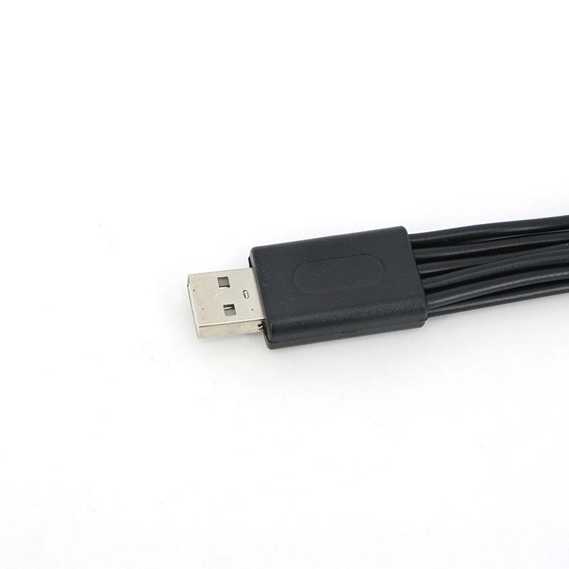 20см 10 в 1 Micro USB DC Адаптер-зарядное устройство для мобильного телефона Вилка Кабель для зарядки USB-питания Провод для телефона Универсальный
