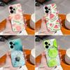 For Oppo Find X5 X2 X3 R11 R15 K3 K7 K9 Realme 14 Phone Covers Beautiful Fruit Pattern Transparent Silicone Shockproof Protection Cases For Oppo Shell