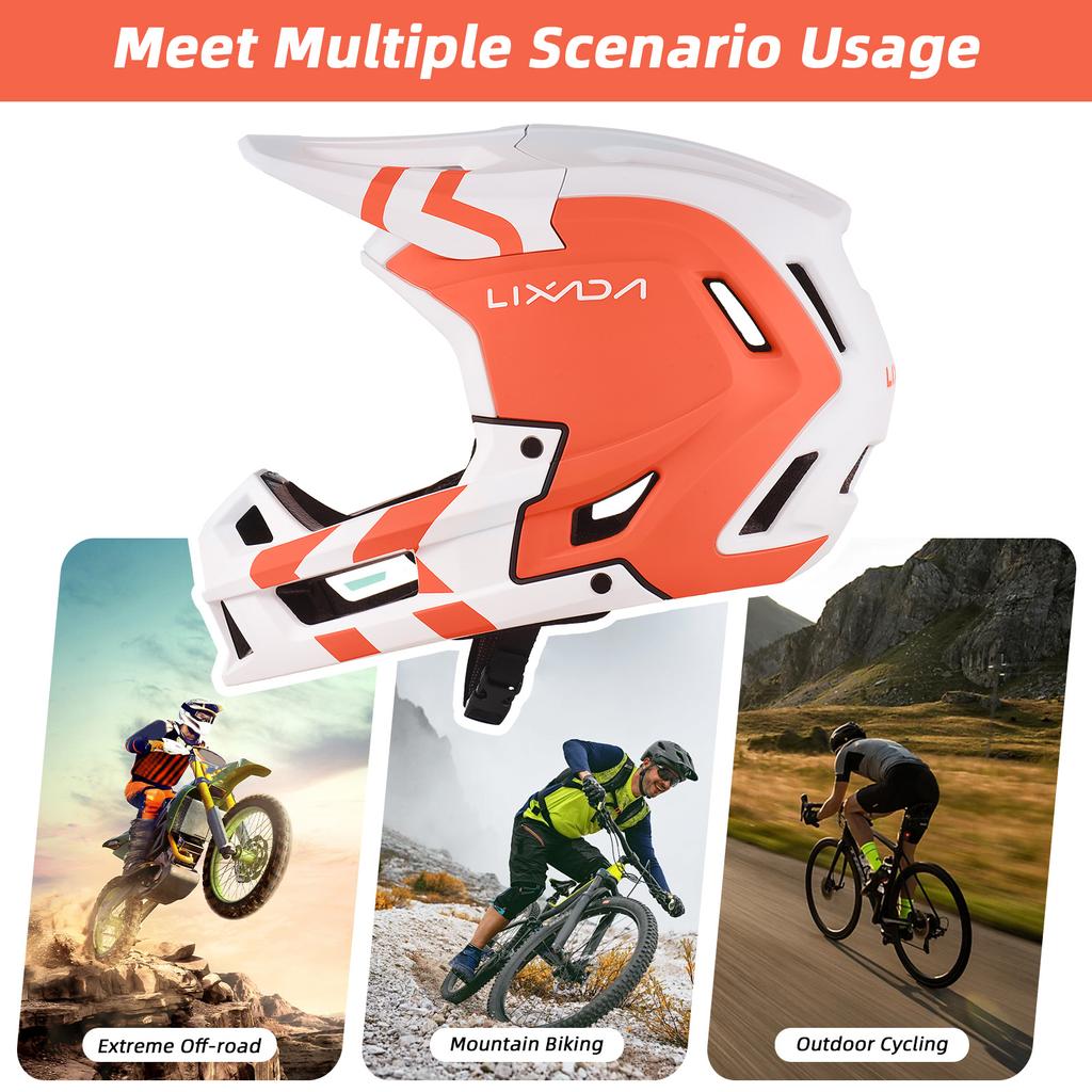 Full Face Mountain Bike Helmet Ventilation Lightweight MTB Helmet