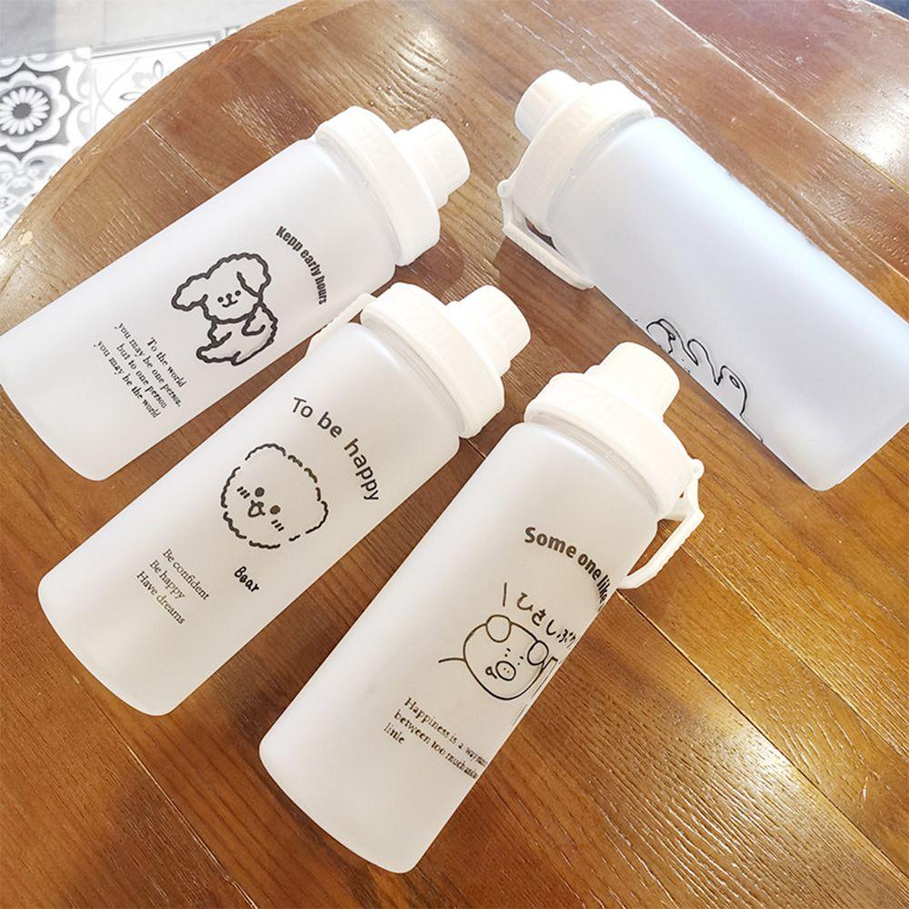 500 мл портативная бутылка для питья с трубочкой для девочек матовая бутылка для воды герметичная чашка для питья