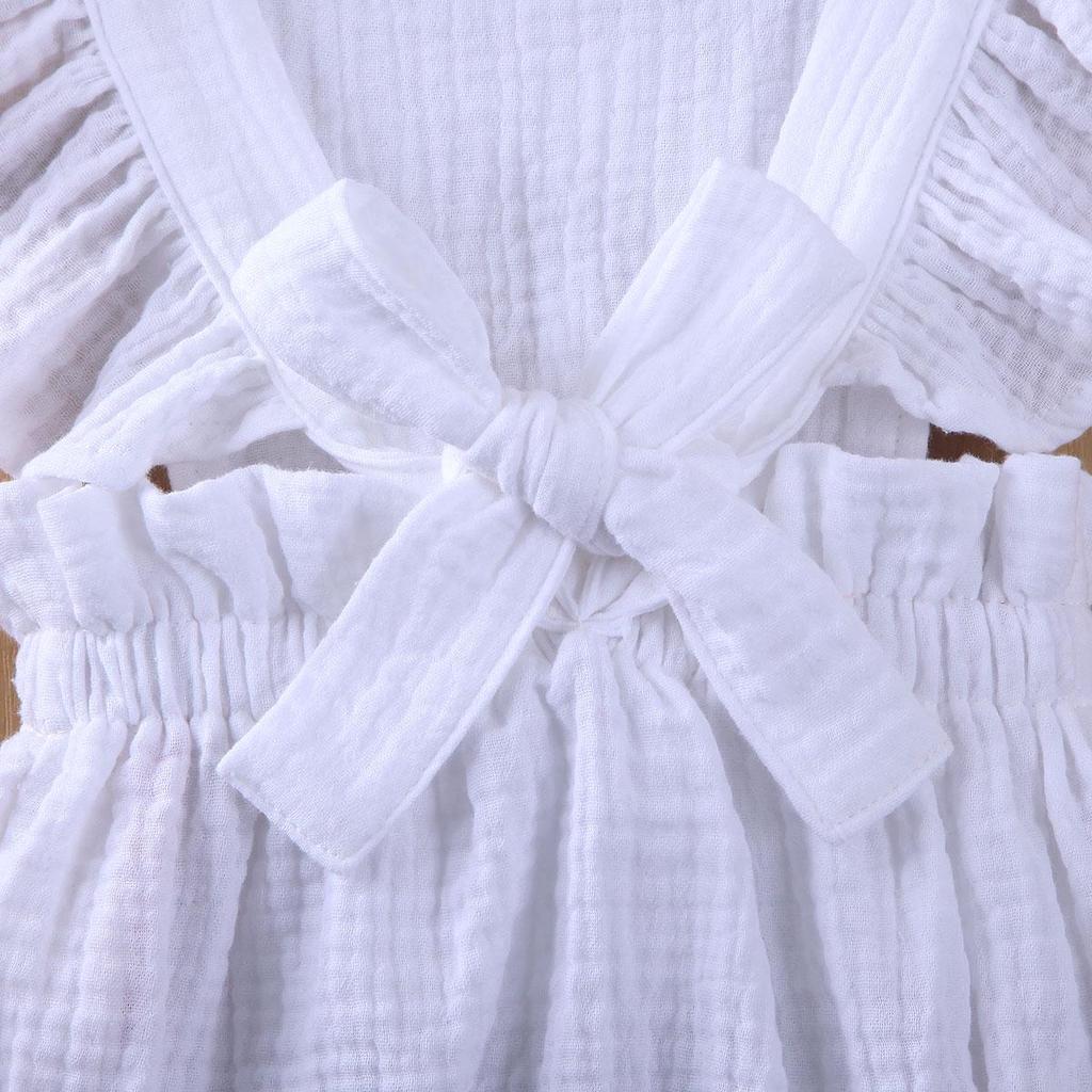 Fashion Newborn Infant Baby Girl Lace Ruffles Out Romper Jumpsuit Sunsuit Outfit Clothes