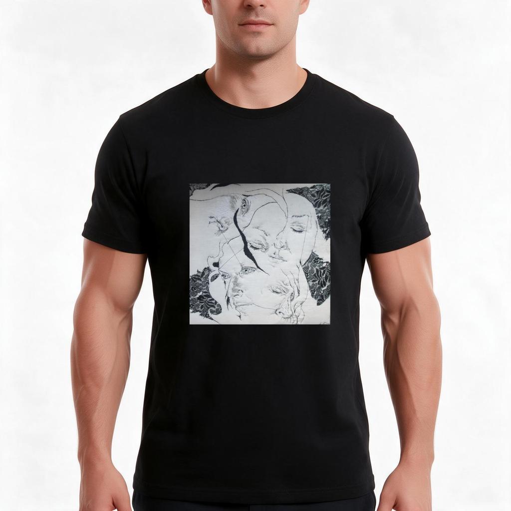 Daydream In The Flowers Art TShirt Summer Casual Cotton Tee Oversized Streetwear Tops Vintage Graphic Print Cotton