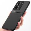 Текстурированный магнитный чехол для телефона OPPO Realme P3 с полной защитой четырех углов, противоударный и устойчивый к падениям