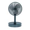 Выдвижной складной настольный вентилятор с зарядкой через USB, регулируемый на три уровня портативный вентилятор с регулировкой угла наклона на 180°