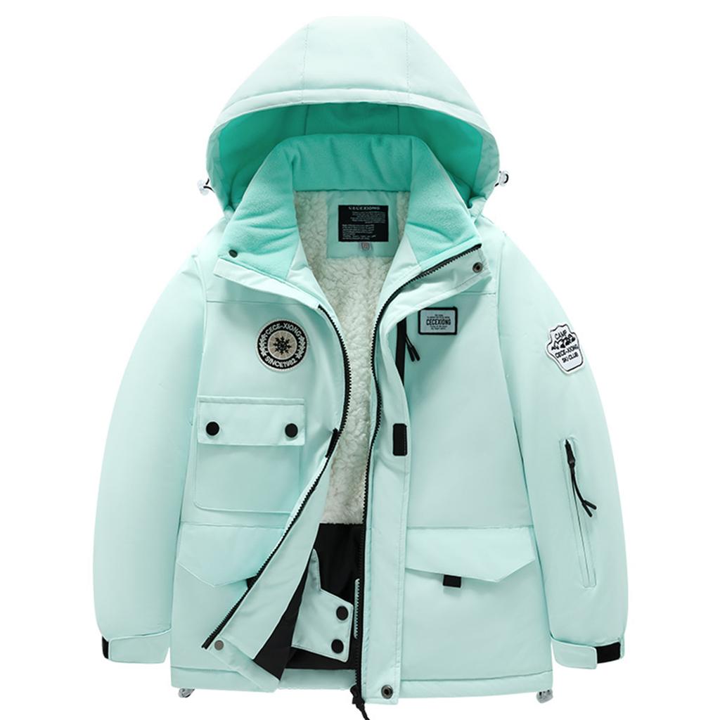 Children's Fashion Skiwear Set Boys' And Girls' Thickened Warm Ski Jacket