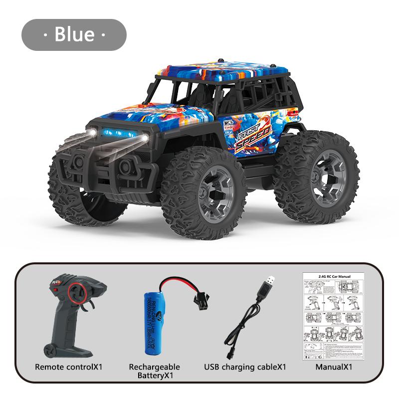 2.4G RC Car Electric Drive Off-Road Big Wheel High Speed Purple Remote Control Trucks Toys для девочек и детей
