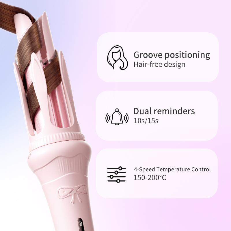 32Mm Auto Curling Wand Negative Ion Ceramic Barrel 4 Temp Settings For Long Lasting Curls Hair Styling Tool