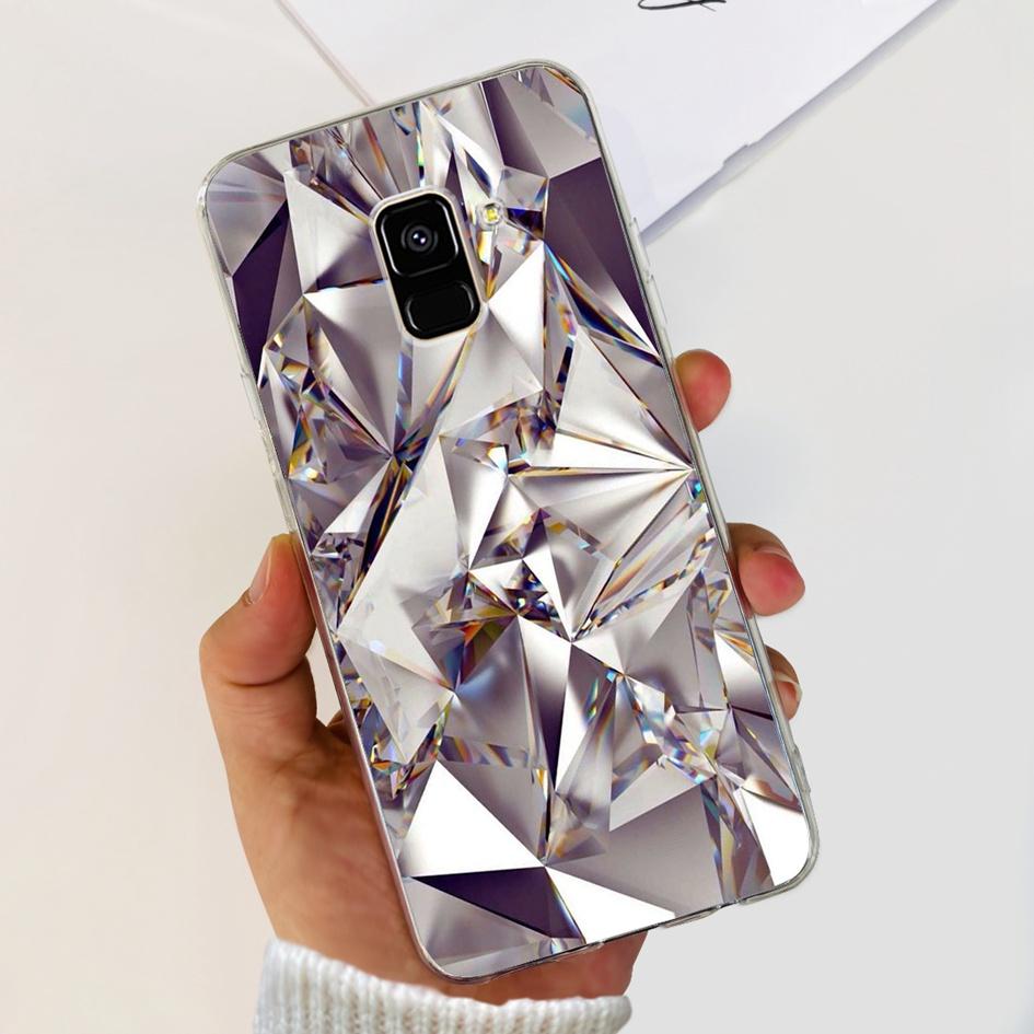 Чехол для Samsung Galaxy A8 2018 / A8 Plus 2018 A530F A730F Силиконовый чехол Популярный цветок одуванчика Мягкий TPU Чехол-защита для телефона