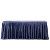Party Solid Color Table Skirt Birthday Pleated Dessert Tablecloth Cover Wedding Festive Table Skirt Home Ruffle Edge Table Skirt