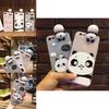Милый 3D Мультяшный Чехол-Накладка из ТПУ Силикона для Телефона Iphonex 6s 7 8 Plus