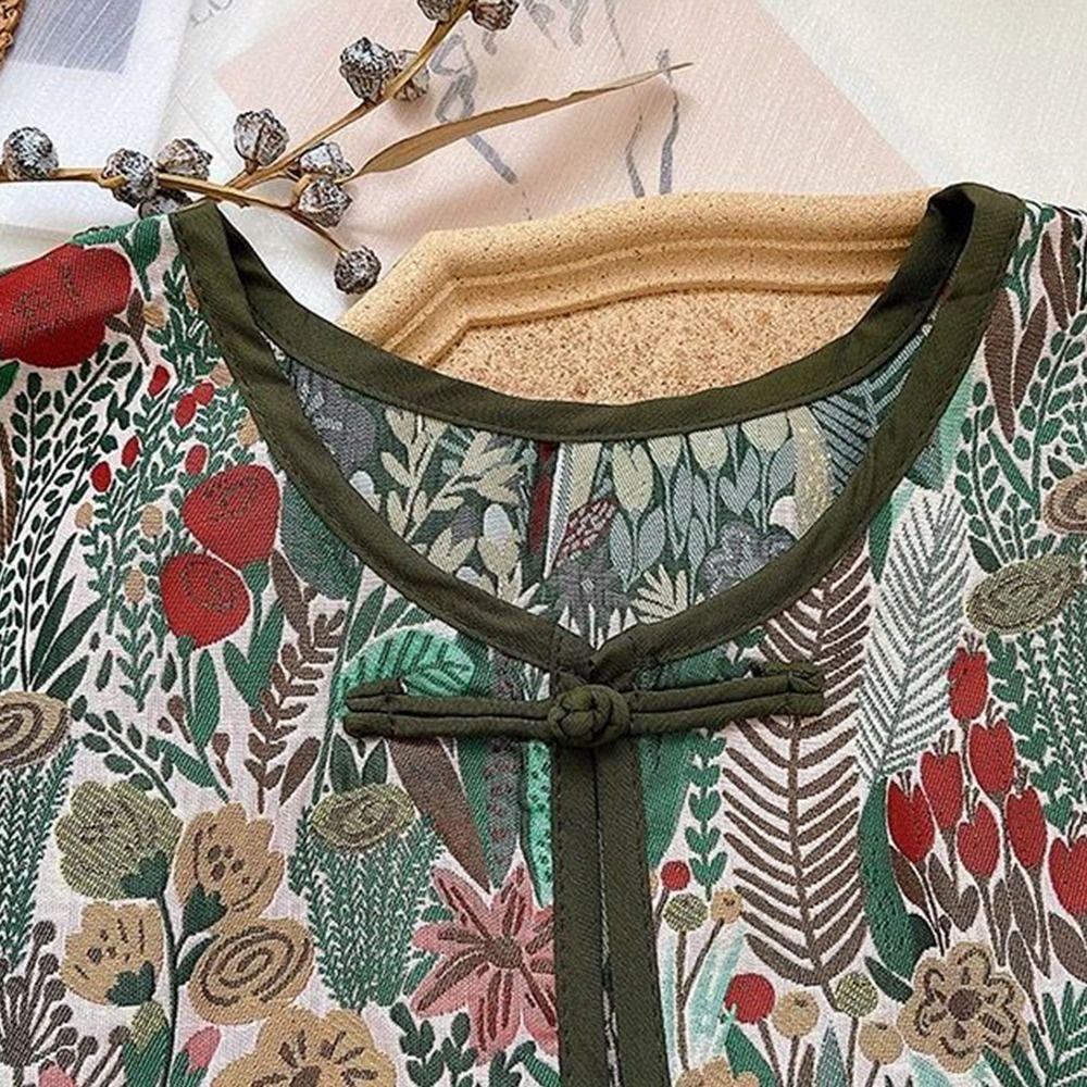 Vintage Fake Collar Capelet Floral Printed Lace Up Waistcoat  Clothing Accessories