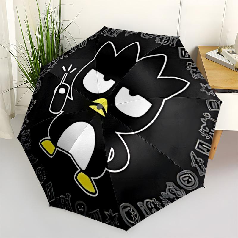 1PC Penguin Character Automatic Open/Close Umbrella, 8-Rib Sturdy Frame, Lightweight Portable Umbrella, Commute, Business - Ideal Gift for Friend, Vib