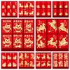 12Pcs Chinese Year Money Envelope 2026 Horse Year Red Envelope Red Pocket Creative Cartoon Spring Festival Envelope