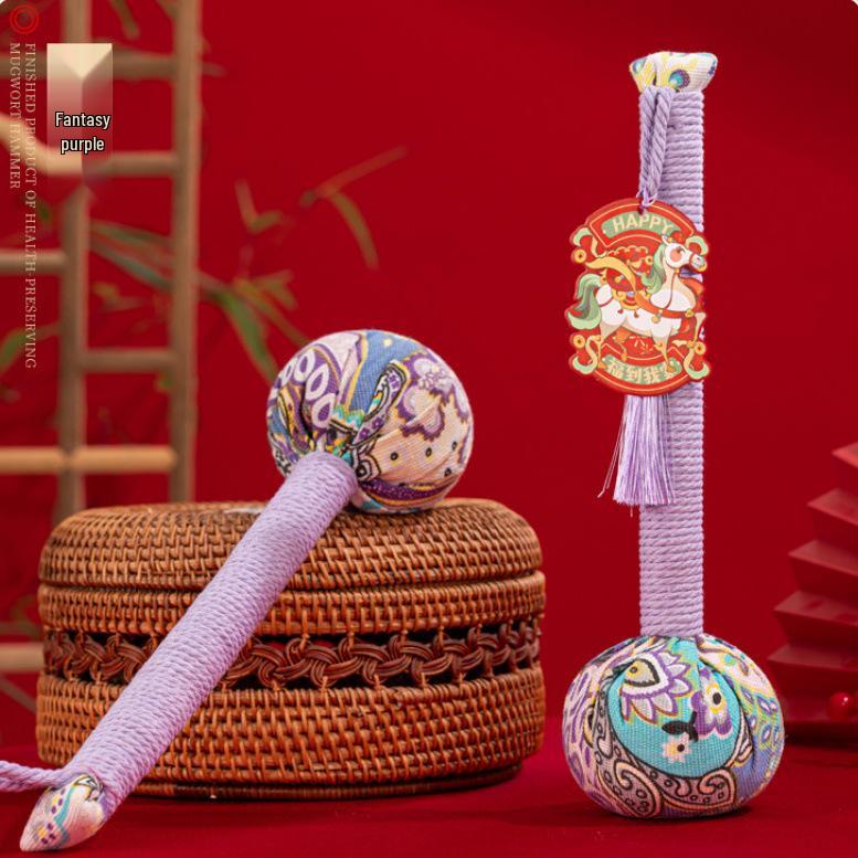 Year of the Horse Health Preservation Mugwort Hammer: Ideal New Year or Spring Festival Gift for Clients and Employees.
