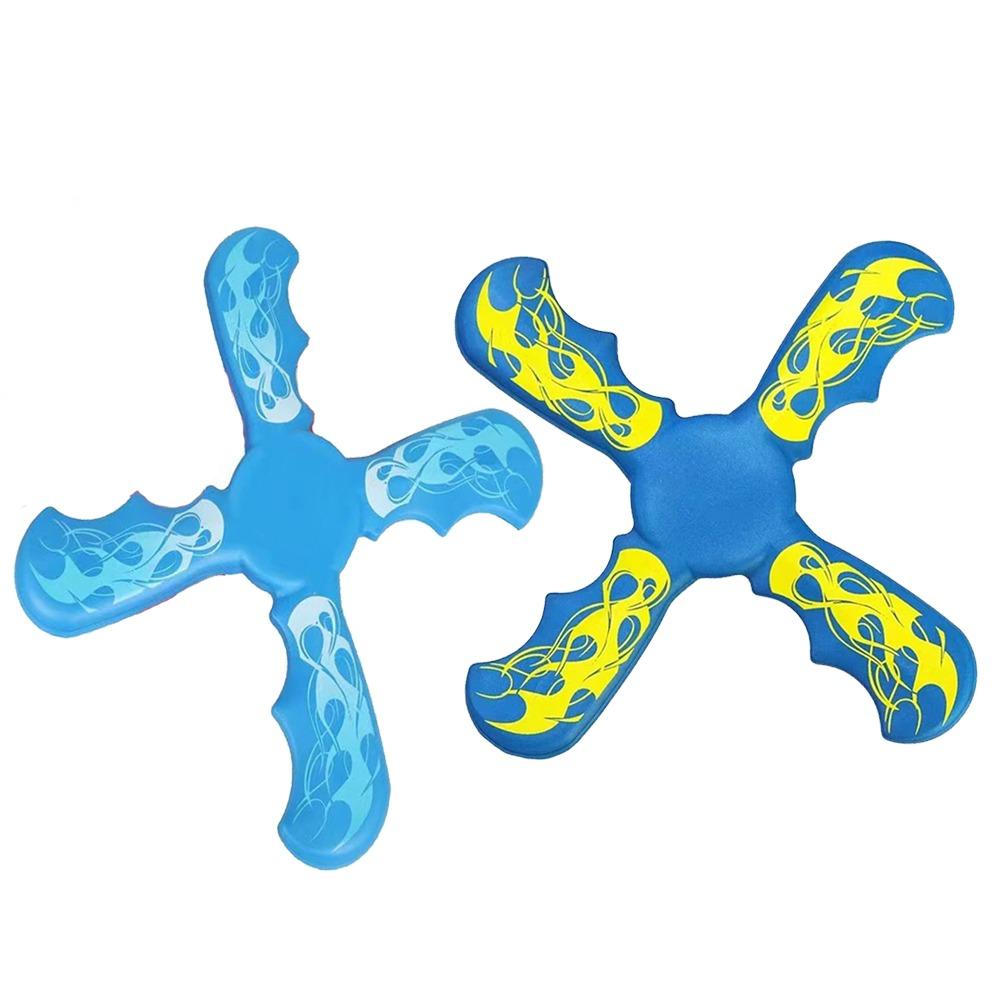 Soft Flying Boomerang Interactive Four-leaf Cross Flying Disc Children Boomerang Outdoor Toys