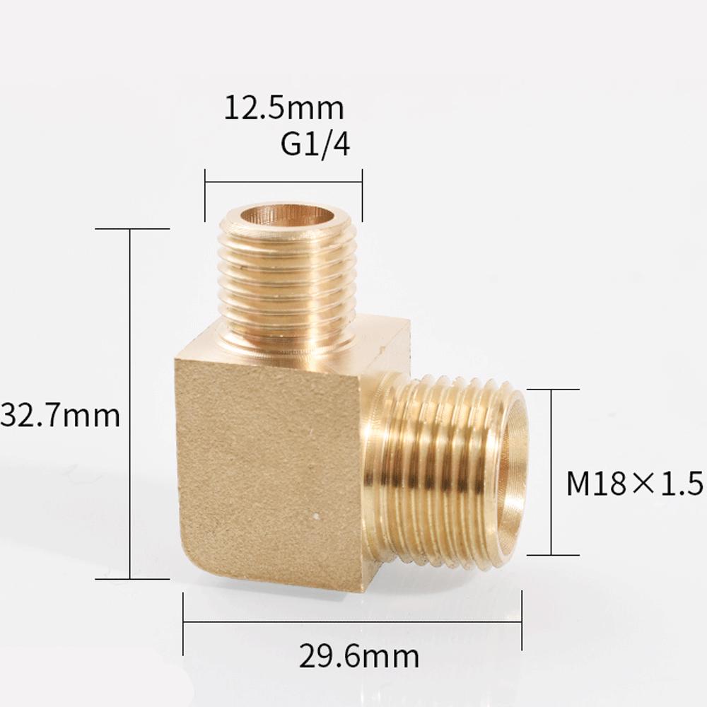 M12 M14 M16 M18 Метрический 1/8" 1/4" 3/8" 1/2" BSP Наружный Угольник 90 градусов Латунный Фитинг Трубопроводный Соединитель Муфта Вода Газ Масло