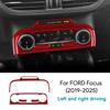 For Ford Focus/Focus ST 2019 2020 2021 2022 2023 2024 2025 Real Soft Carbon Fiber Sticker LHD Car Central Control AC Frame