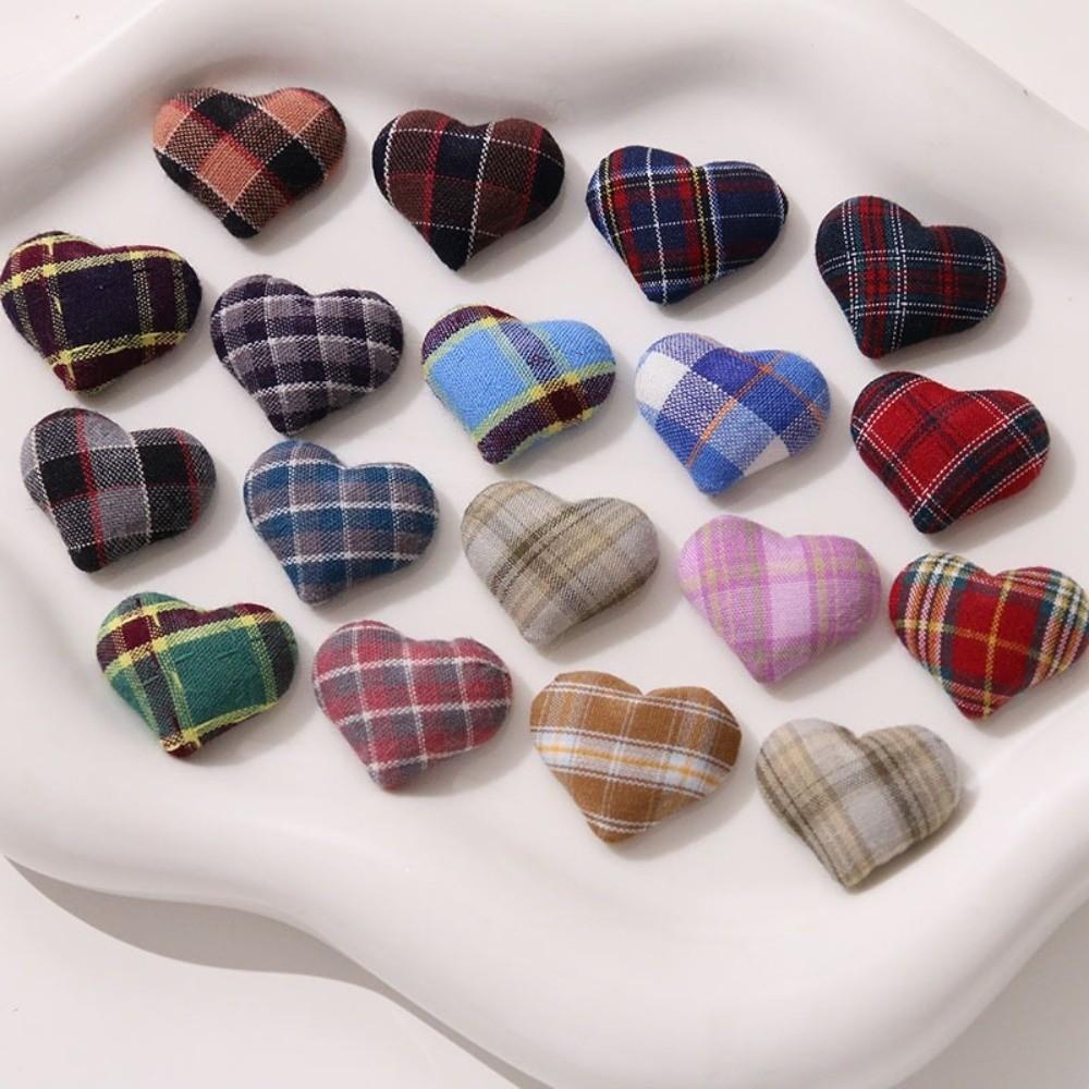 20pcs Heart Button Fabric Bag Buttons 20pcs Set Heart Shape Buttons Sewing Crafts