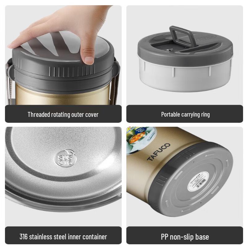 Taifuhao Multi-Layer Portable Insulated Lunch & Soup Container