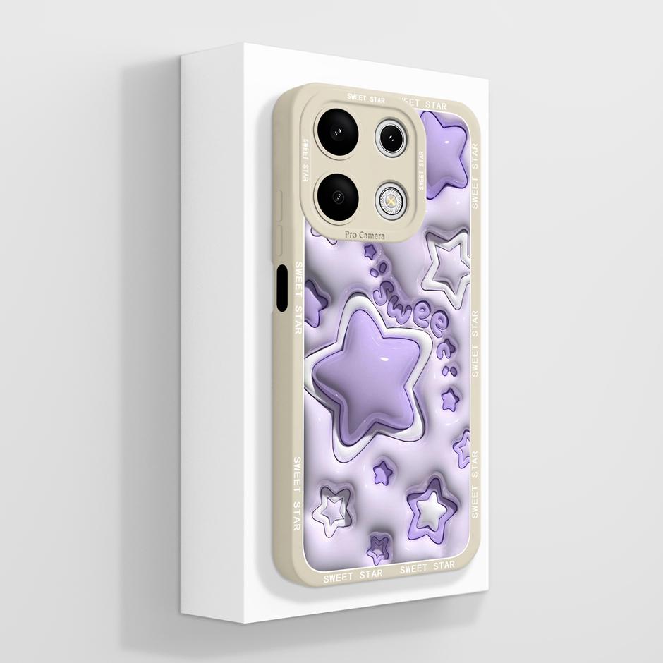 For Xiaomi Redmi Note 13 13 Pro 4G Phone Case Pretty Flower Liquid Silicone Back Cover For Redmi Note13 13Pro 4G Prevalent Funda
