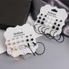 12 Pairs/Set Earrings for Women Bohemian Fashion Jewelry Geometric Ear Studs Round Stud Earrings New