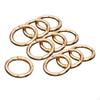 10Pcs Round Spring Snap Hooks Carabiner Keyring Clasp DIY Clip for Keychain Key Purse