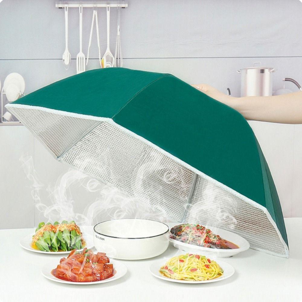 Waterproof Dish Cover Foldable Food Tent Umbrella Style Insulated Food Cover  Home