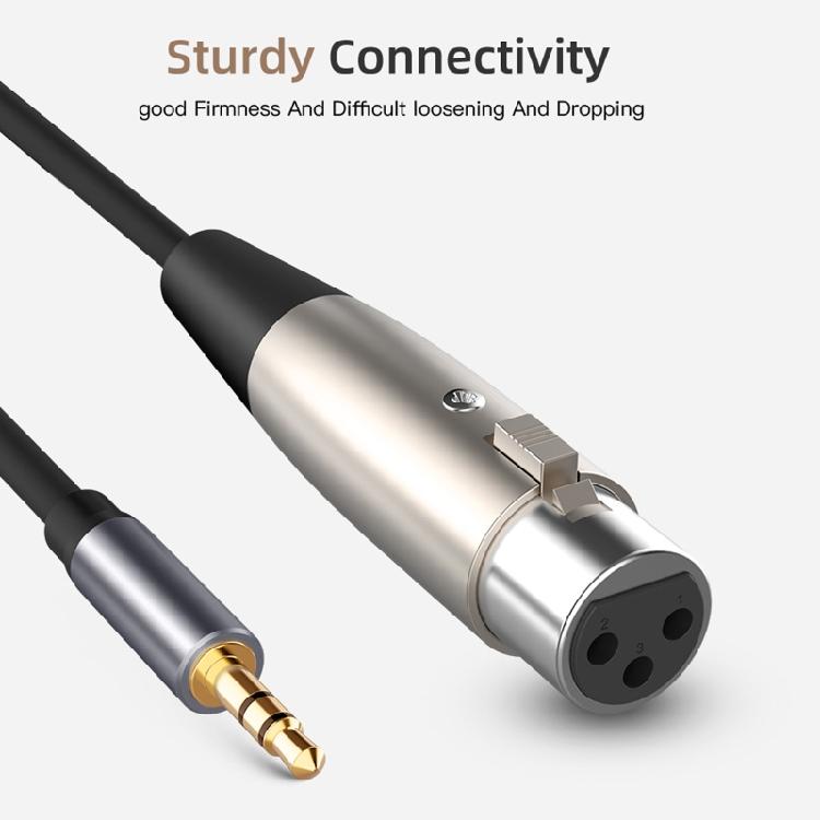 Аудиокабель 3.5 XLR 3.5мм Папа XLR Мама Аудиолиния 3P XLR 3-контактный AUX Линия