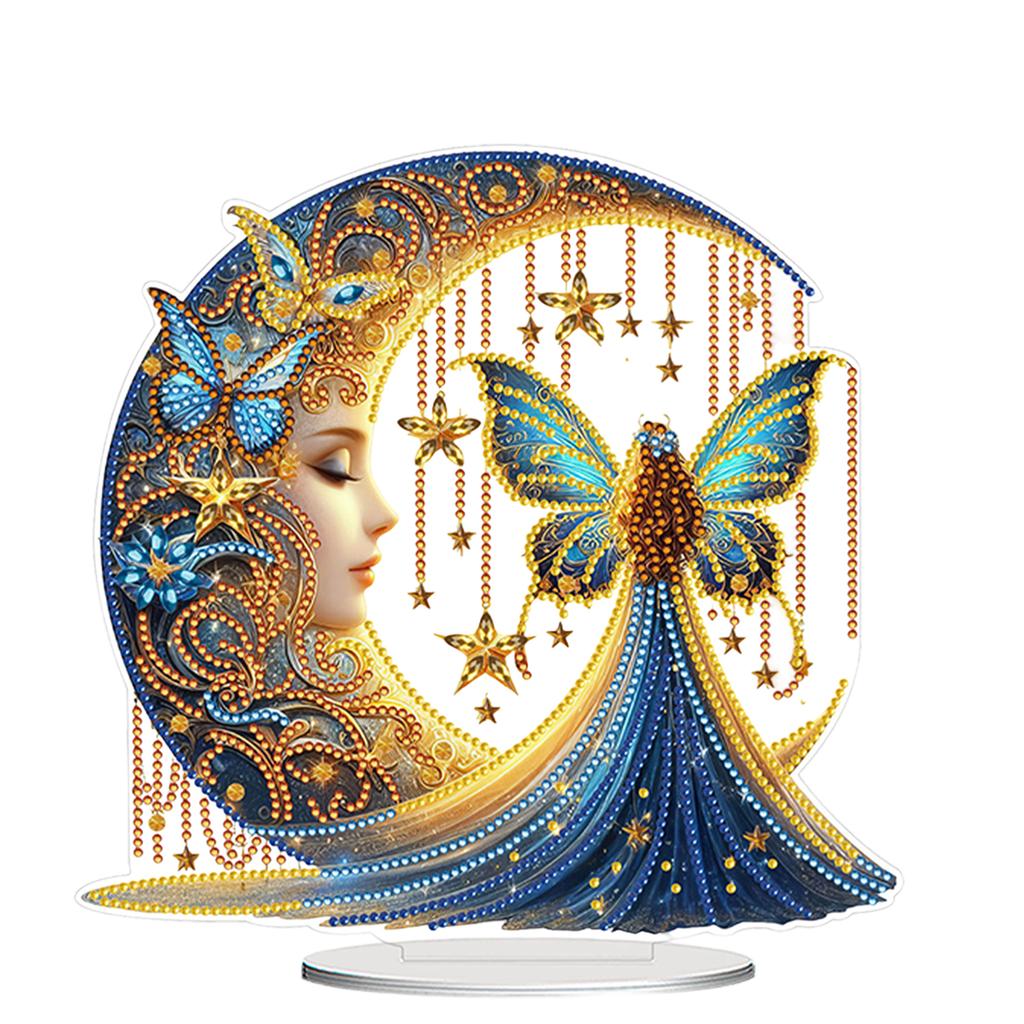 Наборы для алмазной живописи 2D с плоской печатью, сделай сам, настольные, с бриллиантами, наборы для украшений, набор для настольных украшений для дома, офиса, настольного декора