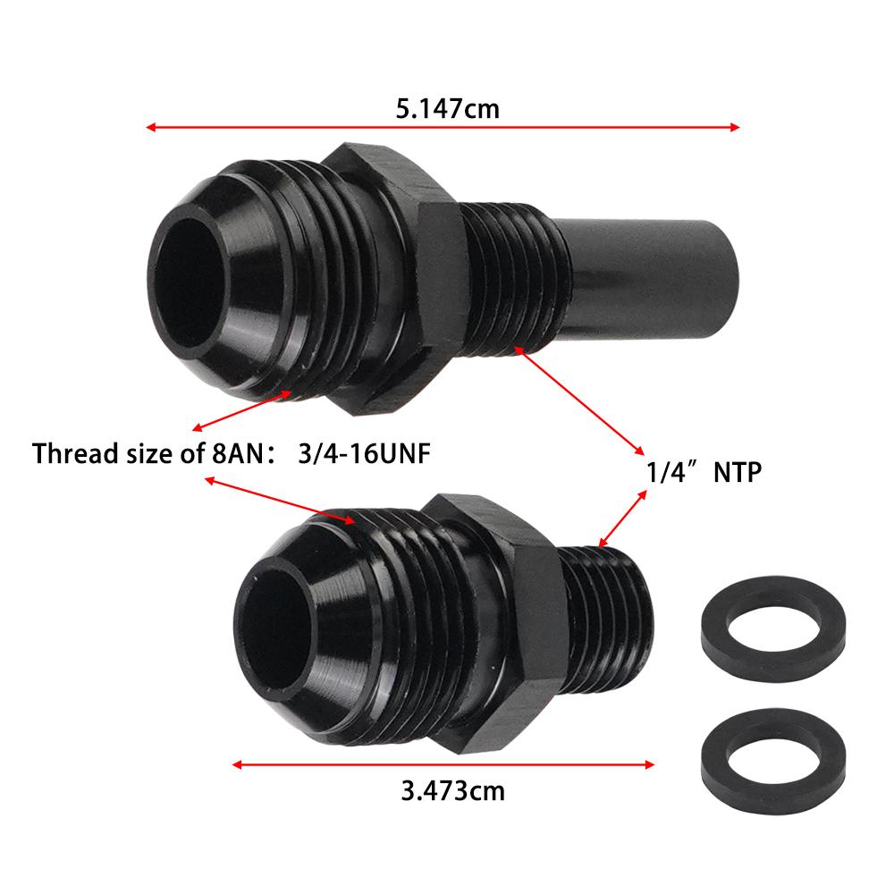 4L80E 6AN x 1/4NPS 8AN наружная резьба с раструбом на 1/4 NPS адаптер для охладителя трансмиссии фитинги передний и задний порт для GM 1997-2007