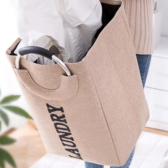 Portable Foldable Home Dirty Clothes Laundry Storage Box Basket with Handles