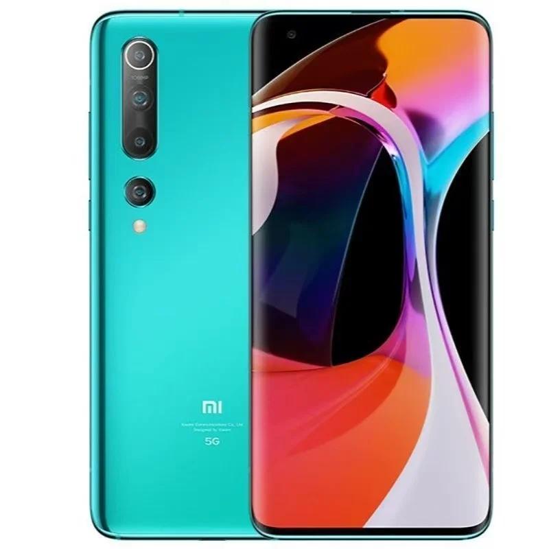 Восстановленный смартфон Xiaomi 10 ОЗУ 12 ГБ ПЗУ 256 ГБ 5G Android 6,67 дюйма Qualcomm Snapdragon 865 4780 мАч Глобальная прошивка HyperOS 1.0 108 Мп