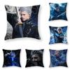 Наволочка для подушки Vergil D-Devil May C-Cry 3D-печать Полиэфирное волокно 45*45 см Декоративная наволочка для дивана Подарок на фестиваль