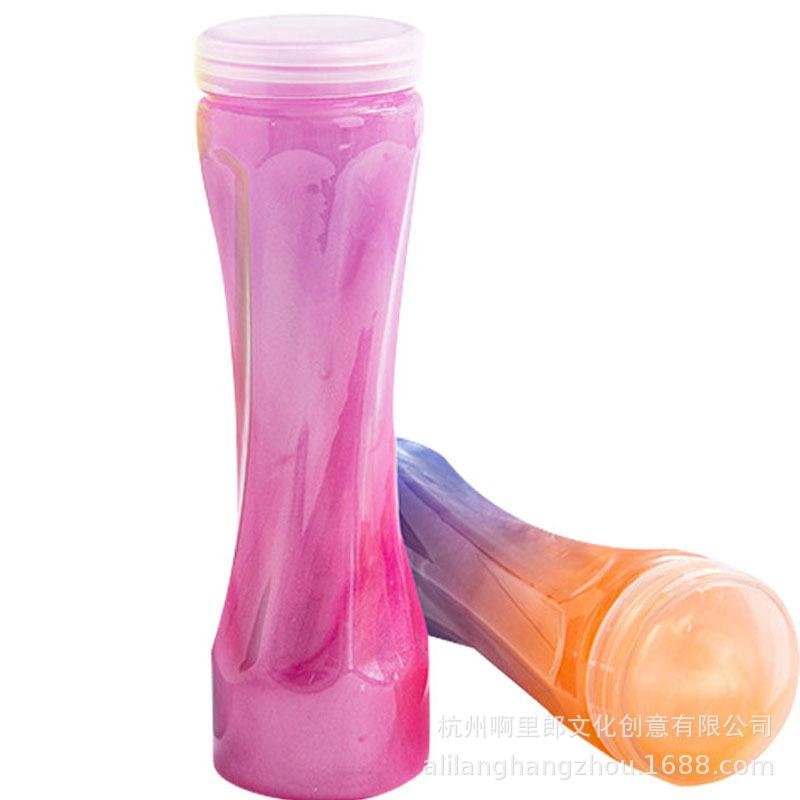 Градиентный переливающийся кристальный слайм - трехцветная детская игрушка