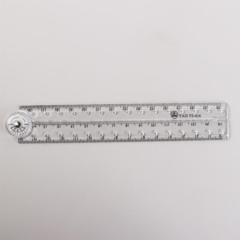 Office Supplies Measuring Tools Clear Folding Ruler Geometry Measuring Ruler Design Drawing Ruler Angle Measurement Ruler