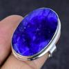 Natural Sapphire(Simulated) 925 Sterling Silver Jewelry Ring Size 7 W1Y77