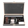 28Pcs Universal Gun Cleaning Kit Rifle Barrel Accessories Tool Box Aluminum Alloy Brushes Set