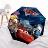 1pc Cars Movie Characters Auto Open Close Umbrella, Portable 3-Fold Design, 8-Rib Iron Frame Outdoor Umbrella, Festival Gift for Fans, Trave