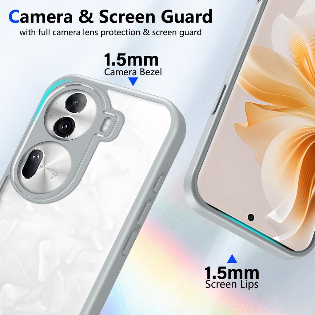 Чехол для Oppo Reno 11 CPH2599 с воздушной подушкой, противоударный силиконовый бампер, прозрачная матовая задняя крышка, жесткий чехол для телефона для Oppo Reno11 5G