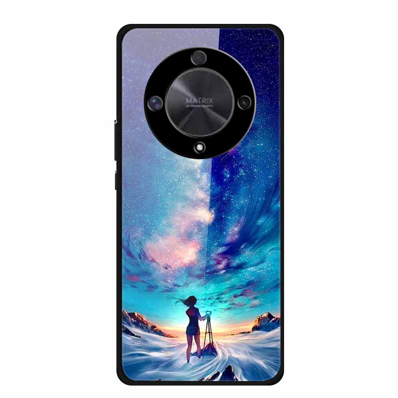 Чехол для Honor X9B X9A 5G Роскошный Закаленное Стекло Жесткая Задняя Крышка для Чехлов Телефона Honor X9A 5G Fundas Honor x 9B X9 B 5G X 9A X9 A